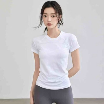夏季熱賣🔥2025春夏季新款運動健身短袖速幹瑜伽服跑步訓練上衣緊身顯瘦T恤 MFZ2