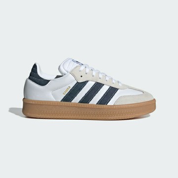 Adidas Samba XLG [JQ7440] 男女 運動休閒鞋 復古 厚底 膠底 穿搭 白 牛仔藍