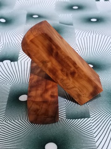 台灣不知名木材8分印章 閃花 8*2.4cm正方