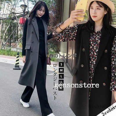 ミモレ丈 ロングベスト ジレ レディース 春夏 トップス ロング