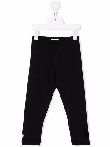 Chiara Ferragni Kids - star print stretch leggings - kids - Cotton/Spandex/Elastane - 4 yrs - Black