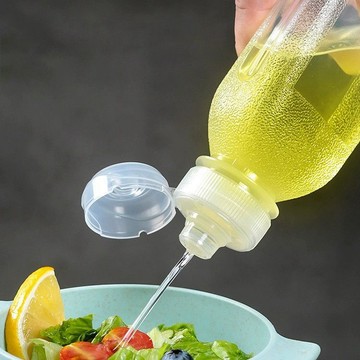 味全尖叫油壺調料瓶耐高溫PP5廚房專用控油擠壓油罐擠壓瓶食品級
