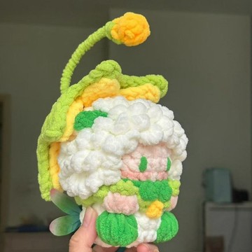 新款🔥毛綫鈎織可愛花僊子喜羊羊大軟糖diy材料包手工編織自製玩偶禮物手工編織毛綫材料包交換禮物 自製創意掛件玩偶 RPC