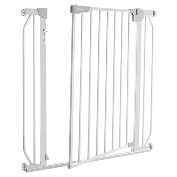 lionelo LED感光雙控鎖兒童安全門欄 Truus Slim LED 適合門寬75~105cm 657411  岩石灰  76 x 5.2 x 80cm