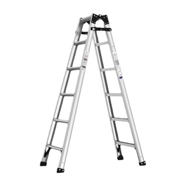 優樂悅~中創  直馬梯廠家直銷家用多功能鋁合金加厚折疊工程梯雙側人字梯