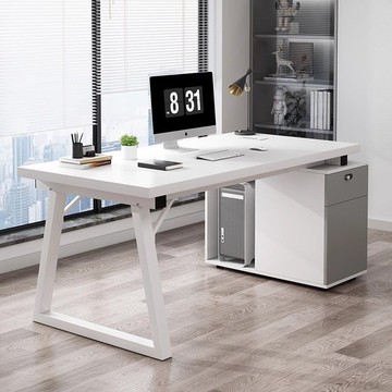 【免運/可開票】 實木桌 會議桌 泡茶桌 辦公桌 洽談桌 電腦桌 辦公桌家用簡約現代臺式電腦桌簡易桌椅組合辦公室員工桌子