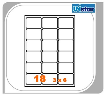 【量販10盒】裕德 電腦標籤  18格 US4265 三用標籤 列印標籤