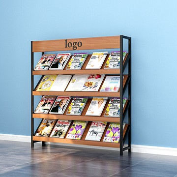 雜誌架 報刊架 書報架 報刊架雜志架落地辦公室黨建收納資料架展廳圖書展示架多層書報架『ZW5305』