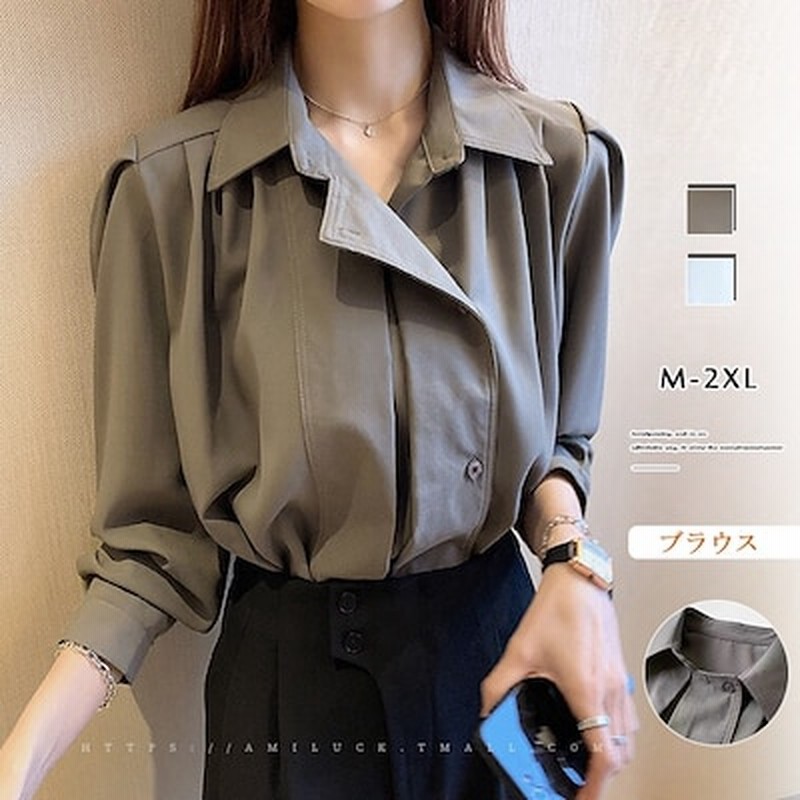 ブラウス韓国 ファッション レディース オフィス 長袖 襟付き 百掛け きれいめ トップス 通勤 おしゃれ ゆる 春秋服 トップス 女性 ヴィンテージ 気質 Ar010 通販 Lineポイント最大5 0 Get Lineショッピング