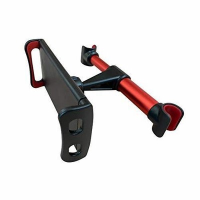 【CHIBITA】タブレット ホルダー 後部座席 車載 ホルダー iPad スマホ ヘッドレスト ホルダー 360度回転 取り付け簡単 (Red)