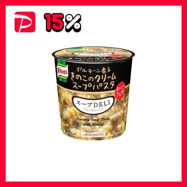 〔まとめ買い〕味の素 クノール スープDELI ボルチーニ香るきのこのクリームパスタ 40.7g×24カップ（6カップ×4ケース）〔代引不可〕