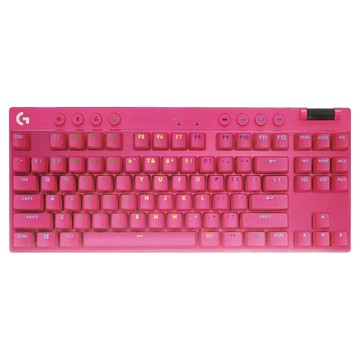 Logitech 羅技 G PRO X 藍牙機械式 TKL鍵盤  魅力桃  1個  G PRO X LIGHTSPEED TKL  茶軸