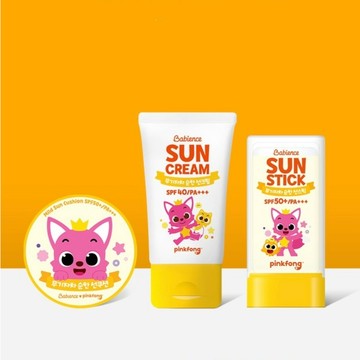 Babience 碰碰狐 孩童防曬系列【現貨】LG 鯊魚家族 Pinkfong 韓國兒童防曬氣墊/防曬乳/防曬棒