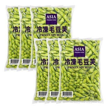 毛豆/其他 亞細亞田園 薄鹽毛豆莢1公斤x6包(免運組/免清洗)