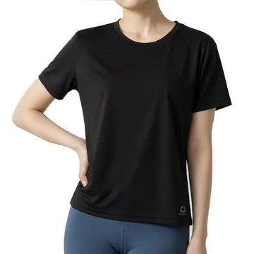 海夫健康生活館 COOCHAD CueSkin Active 風動短袖上衣 女款經典版型 曜石黑(S-3XL)