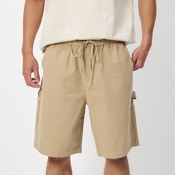 Kangol 男款 女款 卡其色 中性 休閒 抽繩 袋鼠 工作褲 水洗 短褲 五分褲 6325154032