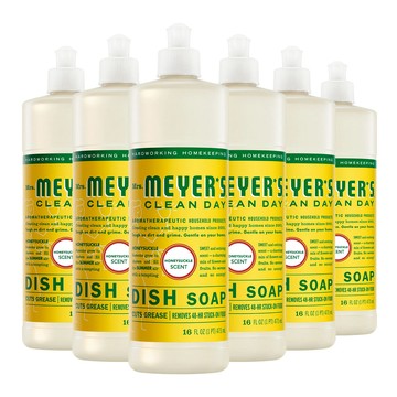 Mrs. Meyer's梅耶夫人 香氛洗碗精-金銀花473ml x6入