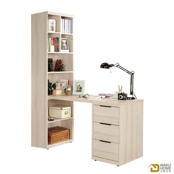 WAKUHOME瓦酷家具 Tor明亮生活4尺L型書桌 寬121.5X深60X高195(公分)