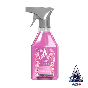 英國潔Astonish抗菌4效合1精油清潔劑-玫瑰精油(550mlx1)