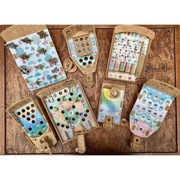 木製DIY玩具 復古玩具 懷舊童玩 多種款式 迷你桌上夜市遊戲 TR台灣鐵道