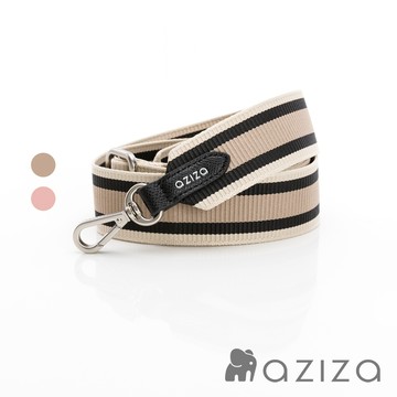 aziza 撞色和紋可調式背帶