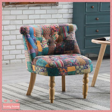 免運可開髮票  耐用美式單人沙髮 複古沙髮椅 客廳座椅 陽臺臥室懶人布藝椅子 輕網紅休閒椅