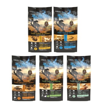 【哈哈窩】安柏希雅無穀鮮肉貓-火雞+鯡/鱒魚+兔/鴨+火雞/鮭+雞(1.5KG/5KG)