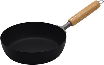 日本代購 匠 TAKUMI 岩紋平底鐵鍋 20cm 平底鍋 日本製 木柄 單柄 鐵製 鐵鍋 電磁爐可用 MGFR20