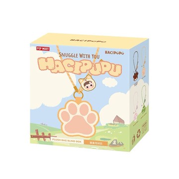 POP MART 泡泡瑪特｜HACIPUPU動物貼系列毛絨包手辦盲盒盒玩(單入隨機出貨)