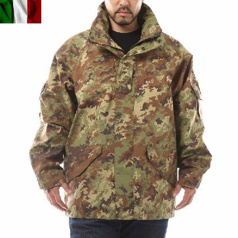 実物 イタリア軍 ウォータープルーフジャケット ミリタリージャケット 迷彩 カモフラ サバゲー Sx 通販 Lineポイント最大0 5 Get Lineショッピング