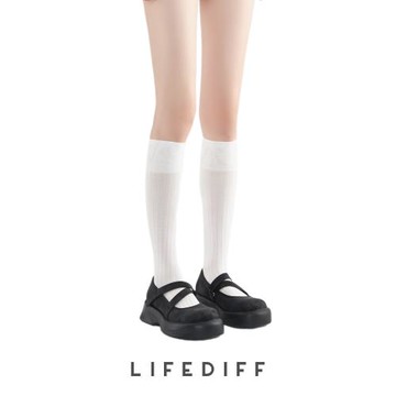 夏季薄款小腿襪黑色長筒襪JK襪白色襪子女顯瘦及膝襪美腿襪春秋款