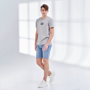 Lee 男款 901 牛仔短褲 刷白 彈性 | Modern