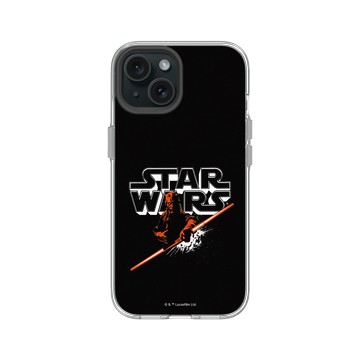 iPhone 15 Clear 透明 - 迪士尼-星際大戰 Star Wars - 達斯魔-星際大戰Logo