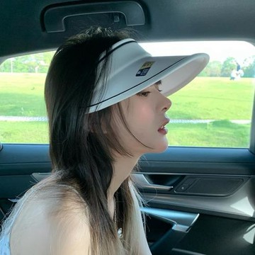 趙露思同款防紫外線遮陽UV防曬帽空頂帽子女騎車戶外遮臉太陽帽夏