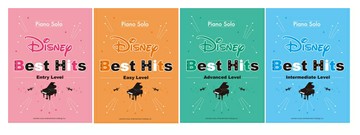 【學興書局】Disney Best Hits 迪士尼 10首鋼琴獨奏 (Entry)(Easy)(Intermediate)(Advanced)