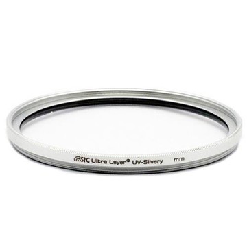 STC 雙面長效防潑水膜 鋁框 抗UV 保護鏡 銀框 銀色(40.5mm)