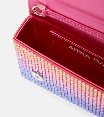 Amina Muaddi Super Amini Paloma Mini embellished clutch