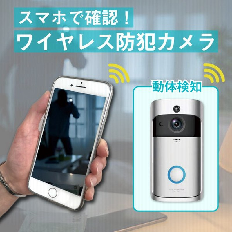 レンタル 防犯カメラ インターホン カメラ付き ワイヤレス チャイム ドアホン スマートフォン スマホ 玄関 カメラ ｗifi 工事不要 置き配 通販 Lineポイント最大0 5 Get Lineショッピング