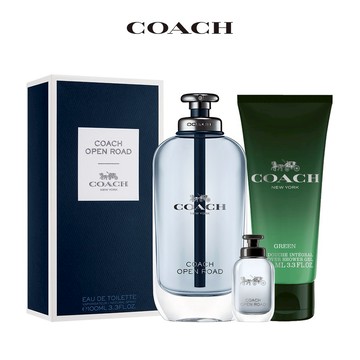 領券最高折$122【COACH】加州公路男性淡香水100ml(贈隨機沐浴精100ml+小香x1.附隨機品牌紙袋)木質芳香調