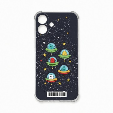 iPhone 16 Plus 殼 TRON IPhone 16 PLUS 星空飛碟外星人系列  載具 四角防摔殼 手機殼
