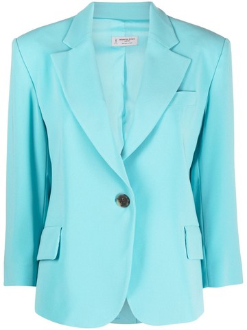 Alberto Biani - single-breasted blazer - women - Acetate/Triacetate/Polyester/Polyester - 44 - Blue