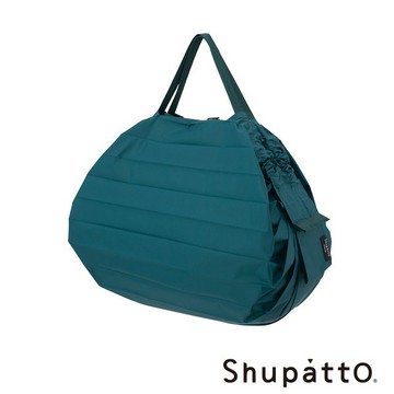 【Shupatto】燈籠型日常素色秒收環保啪啪包-中-長青綠 ( SH-S515G-XXAS2)