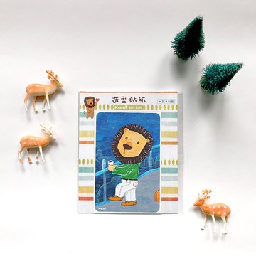 悠遊卡防水貼紙 ∣ 看夜景的大頭獅