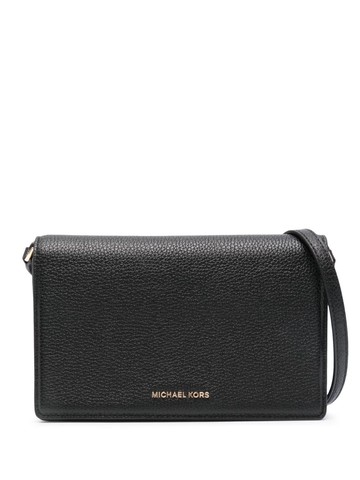Michael Kors - medium Jet Set leather cross body bag - women - Calf Leather - One Size - Black