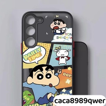 快乐小新膚感磨砂手機殼保護殼 三星Galaxy S22 S24 A56 A36 A26 A55 A54 A16