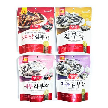 韓國 DONGWON 東遠海苔脆餅 50g｜原味／香蒜／鮮蝦／泡菜｜韓國進口零食 海味酥脆點心 熱銷人氣