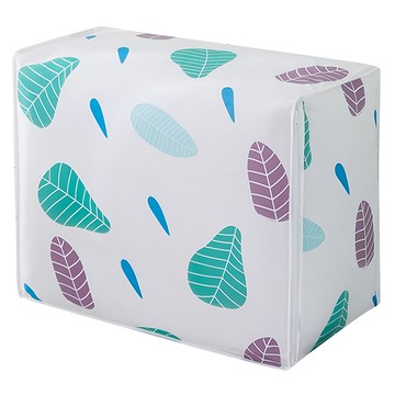 E.City 清新款PEVA方型棉被衣物收納袋 櫻桃/樹葉/動物/圓花/夏日  59 x 47 x 29cm