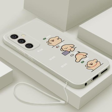 適用三星A55手機殼新品Galaxy A55液態硅膠保護套男女款samsung全包邊防摔軟殼卡通5G個性網紅可愛外殼上班狗