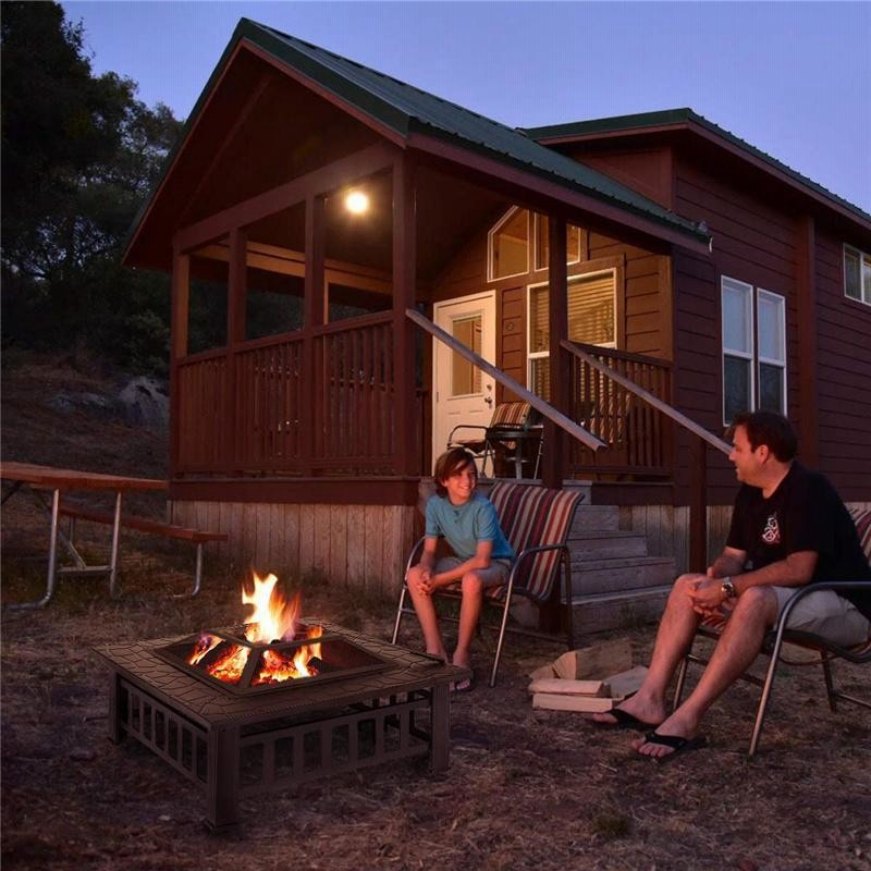 屋外ストーブ 炭ストーブ焚き火台バーベキューストーブ BBQ 室内 屋外 ...