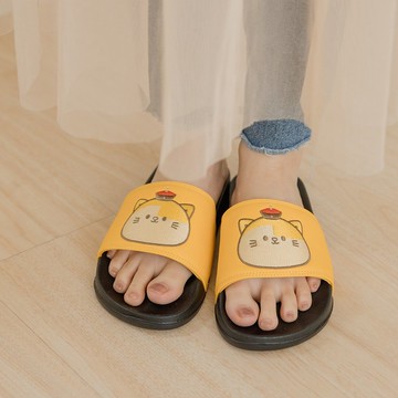 Paidal x 黃阿瑪 黃阿瑪電繡一片式運動拖鞋-女款